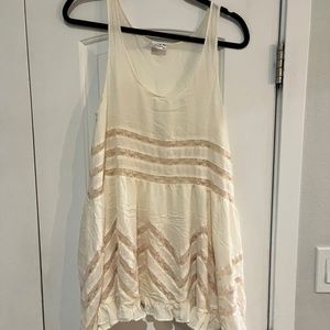 Voile and lace trapeze ruffle hem polka dot slip dress from Free People